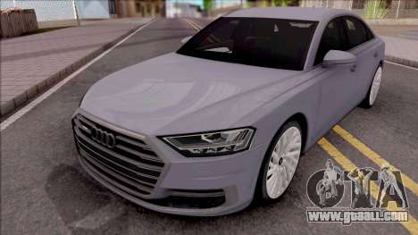 Audi A8 2018 Grey for GTA San Andreas