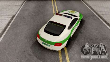 Bentley Continental GT Iranian Police for GTA San Andreas