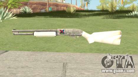 Pump Shotgun (White) for GTA San Andreas