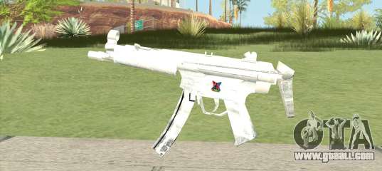 MP5 (White) for GTA San Andreas