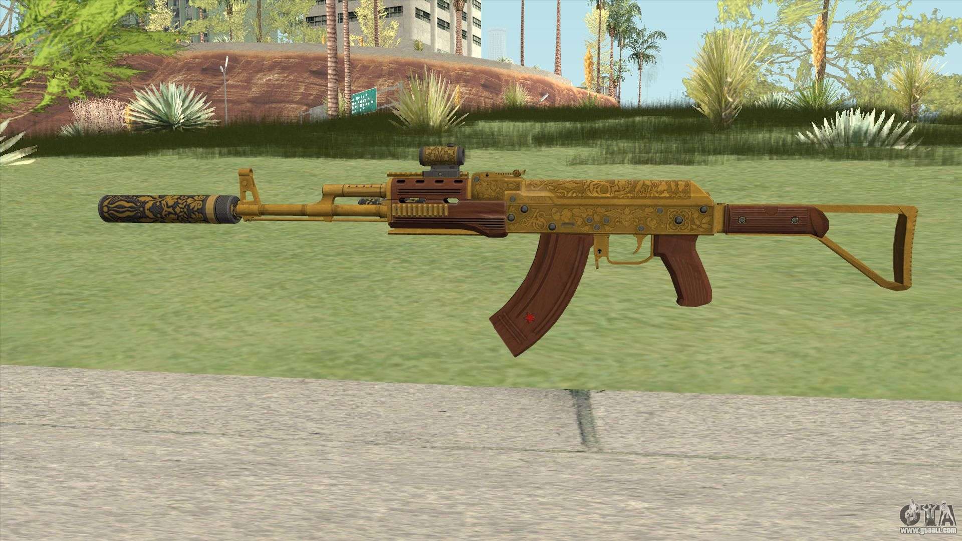Assault Rifle GTA V (Three Attachments V11) for GTA San Andreas