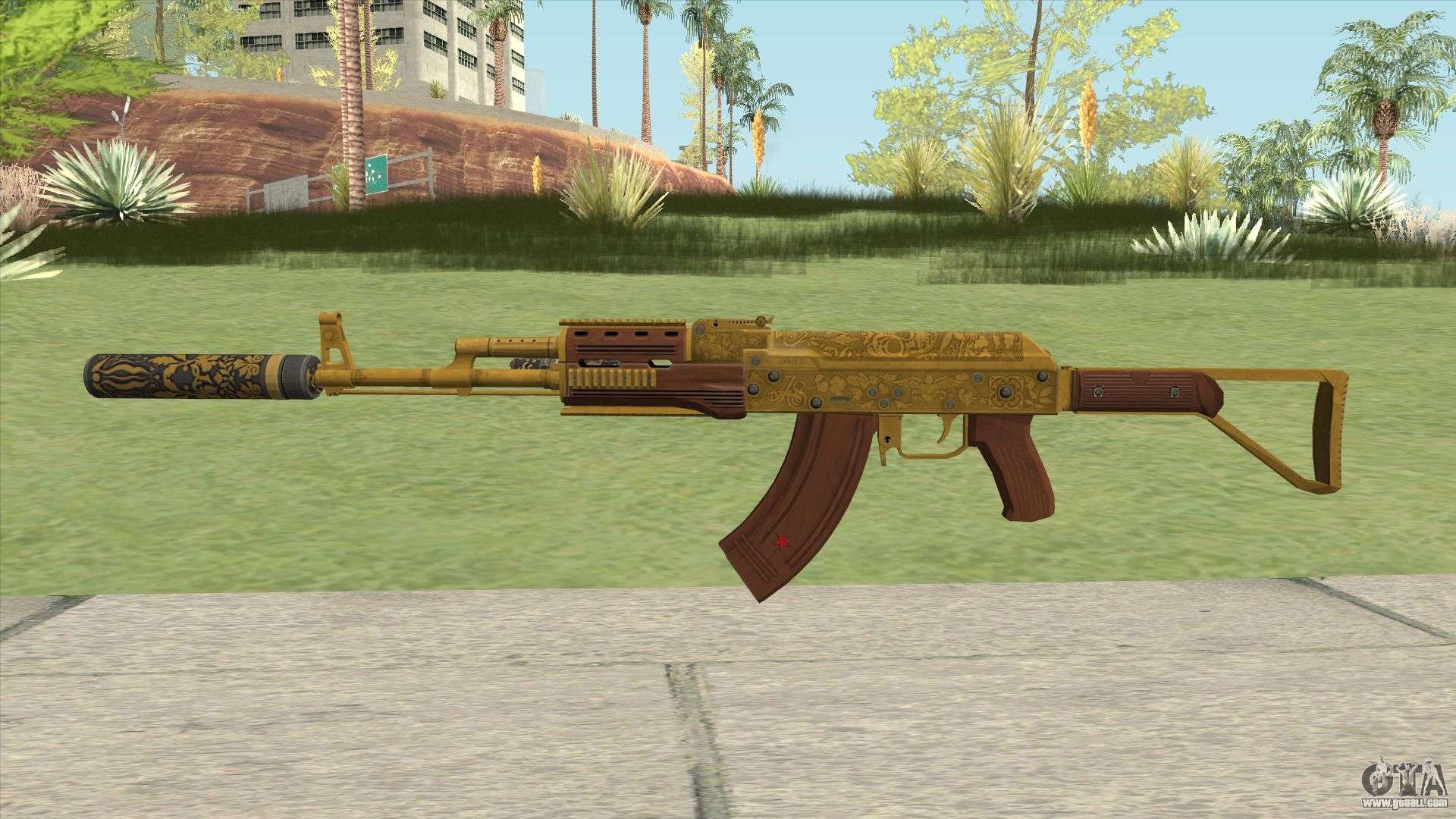 Assault Rifle GTA V (Two Attachments V9) for GTA San Andreas