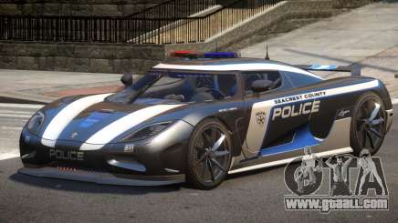 Koenigsegg Agera Police V1.1 for GTA 4