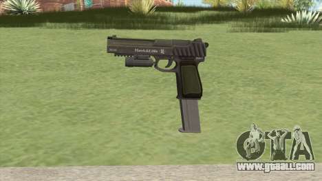 Pistol .50 GTA V (Green) Flashlight V2 for GTA San Andreas