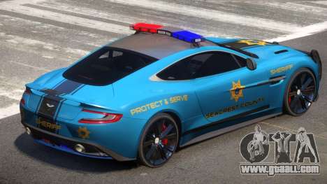 Aston Martin Vanquish Police V1.3 for GTA 4