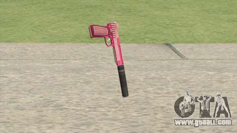 Pistol .50 GTA V (Pink) Suppressor V1 for GTA San Andreas