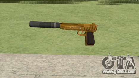 Pistol .50 GTA V (Gold) Suppressor V1 for GTA San Andreas