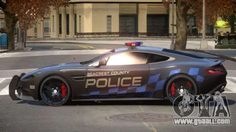 Aston Martin Vanquish Police V1.0 for GTA 4