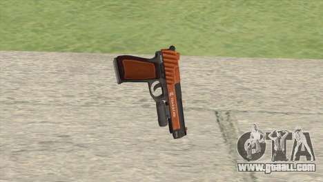 Pistol .50 GTA V (Orange) Flashlight V1 for GTA San Andreas