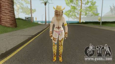 Gold Cowgirl Topless HD for GTA San Andreas