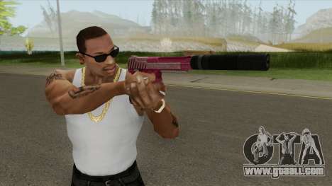 Pistol .50 GTA V (Pink) Suppressor V1 for GTA San Andreas