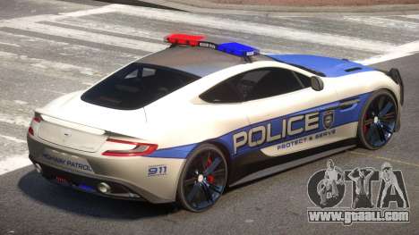 Aston Martin Vanquish Police V1.1 for GTA 4