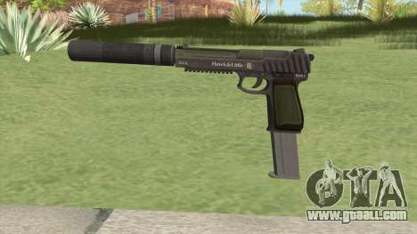 Pistol .50 GTA V (Green) Suppressor V2 for GTA San Andreas