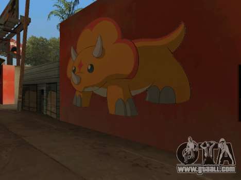 Dinosaur King Graffiti for GTA San Andreas