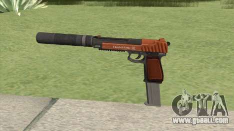 Pistol .50 GTA V (Orange) Suppressor V2 for GTA San Andreas