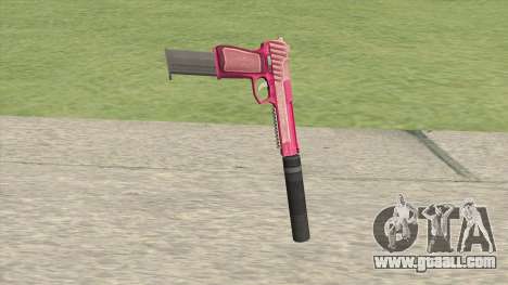 Pistol .50 GTA V (Pink) Suppressor V2 for GTA San Andreas