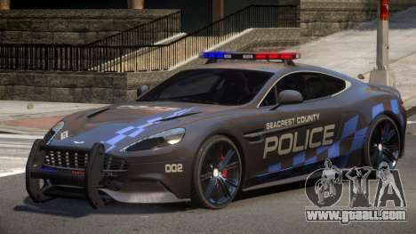 Aston Martin Vanquish Police V1.0 for GTA 4