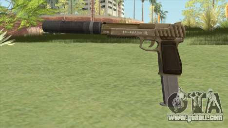 Pistol .50 GTA V (Army) Suppressor V2 for GTA San Andreas
