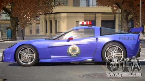 Chevrolet Corvette Police V1.2 for GTA 4