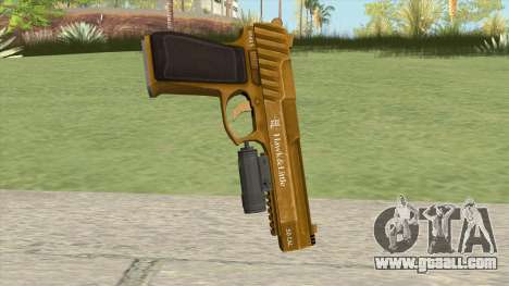 Pistol .50 GTA V (Gold) Flashlight V1 for GTA San Andreas