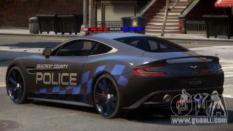 Aston Martin Vanquish Police V1.0 for GTA 4