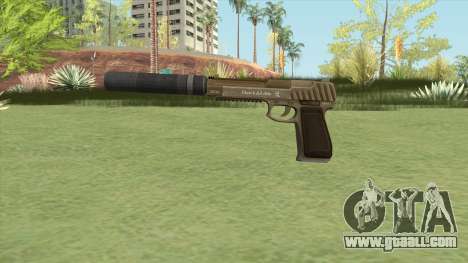 Pistol .50 GTA V (Army) Suppressor V1 for GTA San Andreas