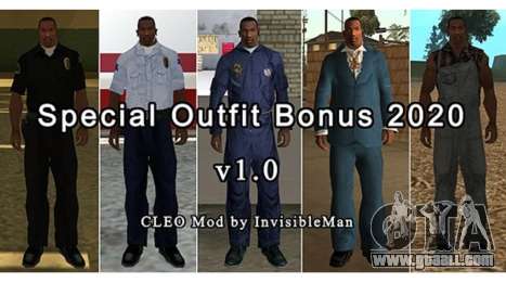 Special Outfit Bonus 2020 v1.0 for GTA San Andreas