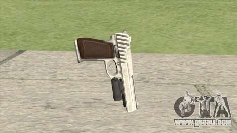 Pistol .50 GTA V (OG Silver) Flashlight V1 for GTA San Andreas