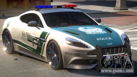 Aston Martin Vanquish Police V1.2 for GTA 4