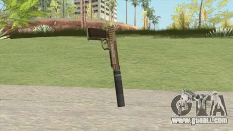 Pistol .50 GTA V (Army) Suppressor V1 for GTA San Andreas