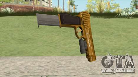 Pistol .50 GTA V (Gold) Flashlight V2 for GTA San Andreas