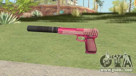 Pistol .50 GTA V (Pink) Suppressor V1 for GTA San Andreas