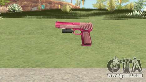 Pistol .50 GTA V (Pink) Flashlight V1 for GTA San Andreas