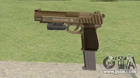 Pistol .50 GTA V (Army) Flashlight V2 for GTA San Andreas