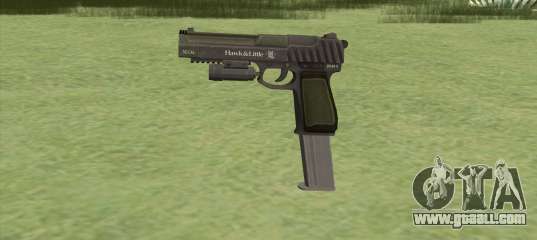 Pistol .50 GTA V (Green) Flashlight V2 for GTA San Andreas