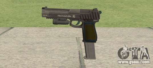 Pistol .50 GTA V (LSPD) Flashlight V2 for GTA San Andreas