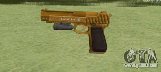 Pistol .50 GTA V (Gold) Flashlight V1 for GTA San Andreas