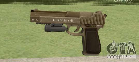 Pistol .50 GTA V (Army) Flashlight V1 for GTA San Andreas