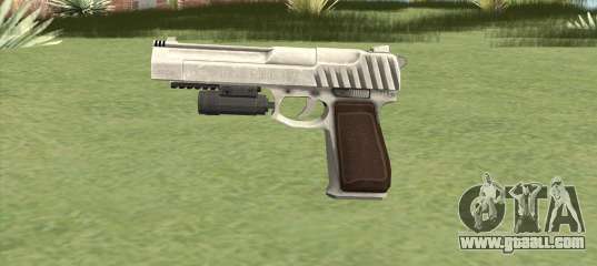 Pistol .50 GTA V (OG Silver) Flashlight V1 for GTA San Andreas