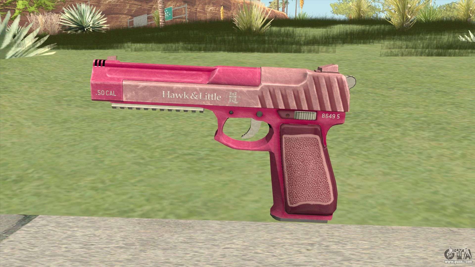 Pistol .50 GTA V (Pink) Base V1 for GTA San Andreas