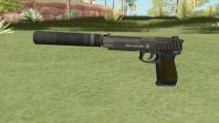 Pistol .50 GTA V (Green) Suppressor V1 for GTA San Andreas