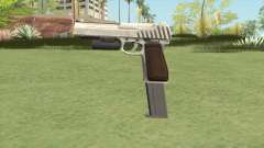 Pistol .50 GTA V (OG Silver) Flashlight V2 for GTA San Andreas