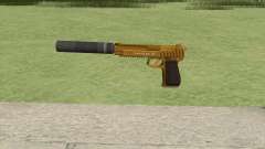 Pistol .50 GTA V (Gold) Suppressor V1 for GTA San Andreas
