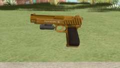 Pistol .50 GTA V (Gold) Flashlight V1 for GTA San Andreas