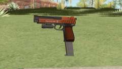 Pistol .50 GTA V (Orange) Flashlight V2 for GTA San Andreas