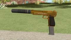 Pistol .50 GTA V (Gold) Suppressor V2 for GTA San Andreas