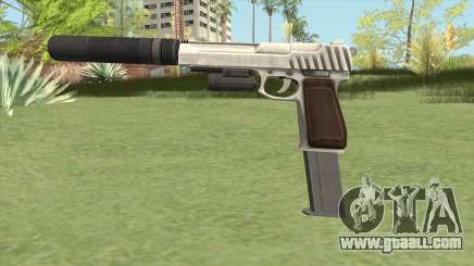 Pistol .50 GTA V (OG Silver) Full Attachments for GTA San Andreas