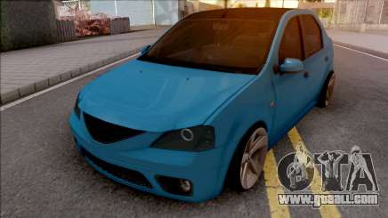 Dacia Logan Tuning Blue for GTA San Andreas