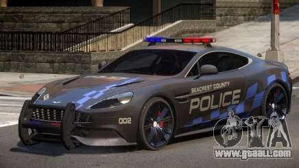 Aston Martin Vanquish Police V1.0 for GTA 4