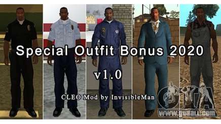 Special Outfit Bonus 2020 v1.0 for GTA San Andreas